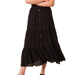French Connection - Easha Drape Maxi Skirt Sz 12